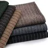 Custom Striped Heavyweight Luxury Cashmere Polyester Worsted Wool Blend Winter Coat Jersey Fabric for Men Women Suit