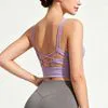 Moonwell Adjustable Yoga Sports Bra with Crisscross Back Design