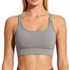 High Stretch Buttery Soft Medium Support Sports Bra for Women