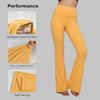 Flared Women's Yoga Leggings - High Waist, Breathable Fabric