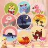 Changxu DIY Handmade Oil Painting Style Stamp Music Introduction Coarse Wool Russian Stamp Textile Fabric Crafts
