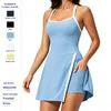 Lightweight Women's Tennis Dress with Built-in Shorts and Pockets