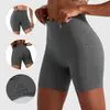 High Waist Biker Shorts with Pockets for Yoga