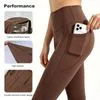 High Waist Yoga Leggings with Side Pockets for Women