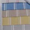 China Linen Viscose Linen Rayon Yarn Dyed Stripes Woven Fabric for Women's Pants Dress Skirts