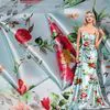 Wholesale 75D Polyester Satin Digital Printed Shiny Silk Satin Print Fabric for Garment