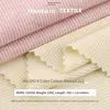 230g 2X2 Rib Rayon Stretch Fabric Plain Knitted Wrinkle-Resistant Breathable Material for Dresses & Fashion Tops