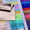 Soft Metallic Color Design PU Artificial Reflective Fabric Smooth Surface Metal Synthetic Leather for Shoes Jacket Bag