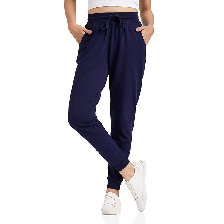 Top Seller Women's Cotton Polyester Made Women's Pants & Trousers Top Quality High Waist Sweatpants Ladies In Low MOQ