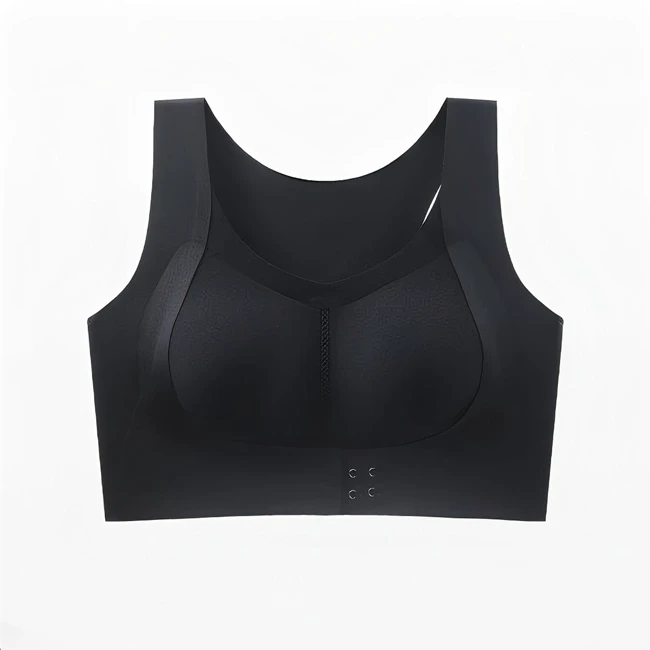 Plus Size Girls Breathable Simple Lace Front Cross High for Sports Bra Adjustable Side Buckle Wireless Comfort Yoga