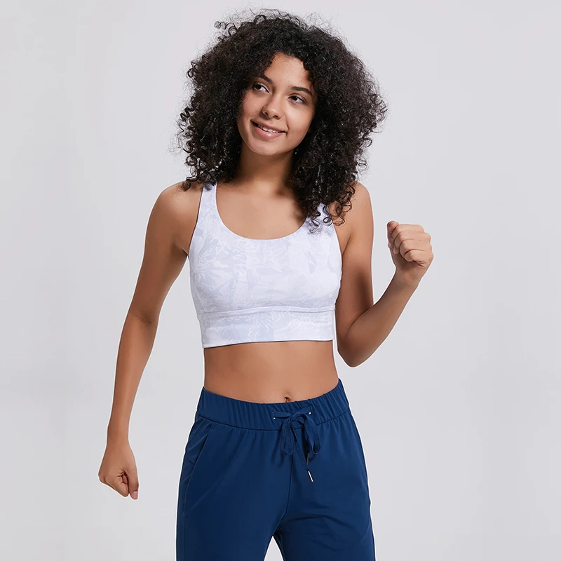 Women's Sports Bra S2026 New Shockproof Cross Back Drawstring Closure Breathable Fitness/Yoga/Running BRA Shorts Length