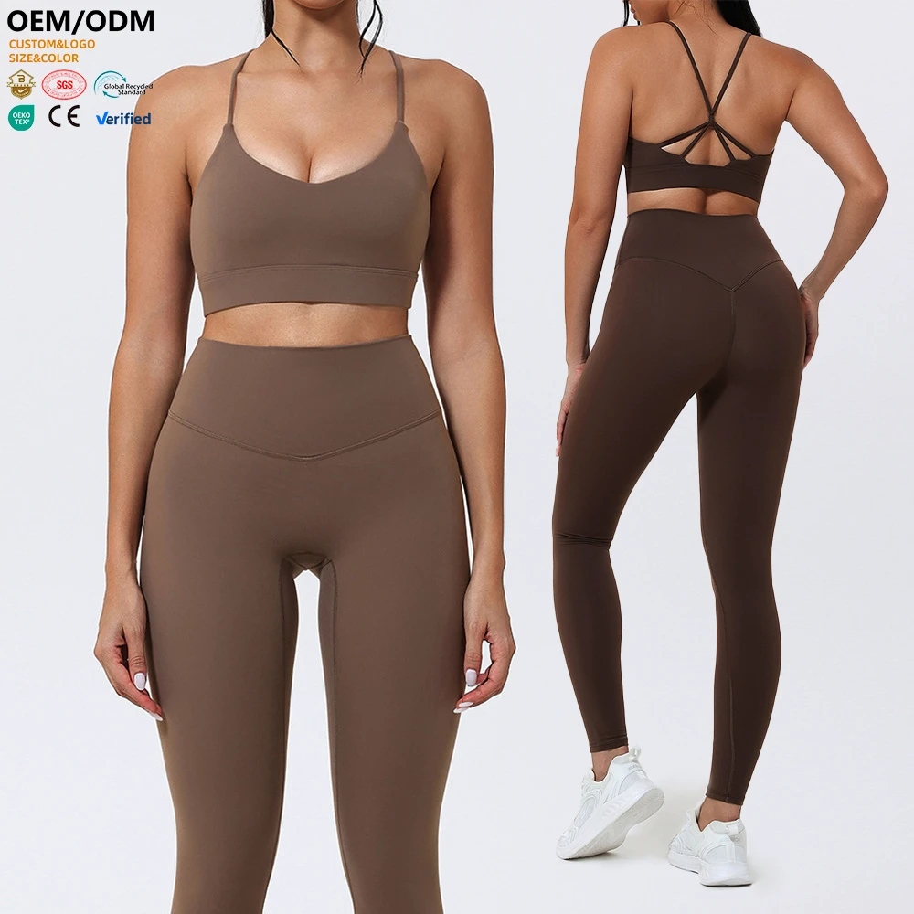 XW-NY523 Custom New Backless Cross Padded Womens Sportswear Sports Bra Fitness Gym Clothing Athletic Active Wear Yoga Bra