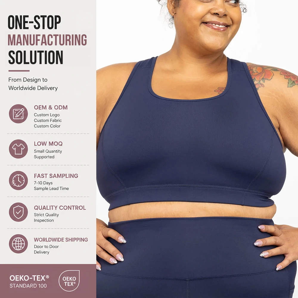 2026 Women Summer SuperHold Wide Strap Racerback Sports Bra Plus Size Quick Dry Sweat-wicking Tennis Bra Underwire Workout Bra