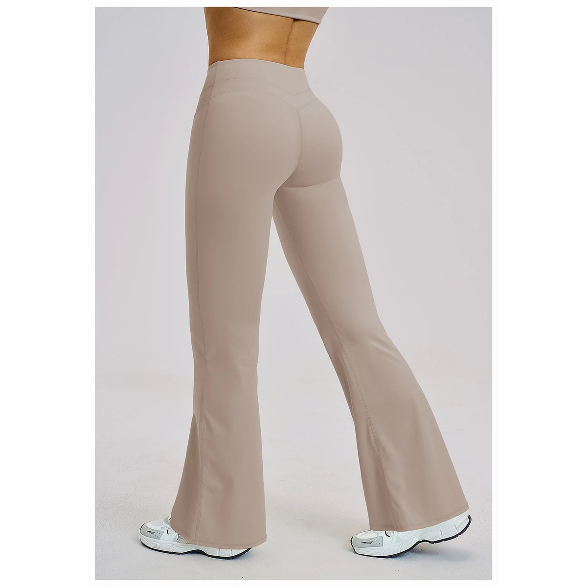 Custom Hot Sale Latest Style Women Yoga Leggings High Quality Comfortable Elastic Waist Solid Breathable Spandex/Polyester