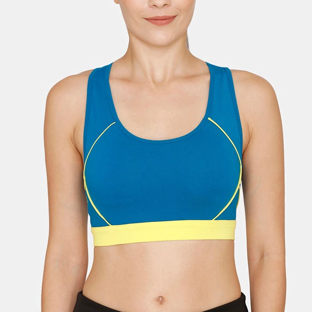 Best Quality Women High Support Breathable Sports Bra Front Logo Spandex/Nylon Yoga Workout Fitness Wear Wholesale OEM Service