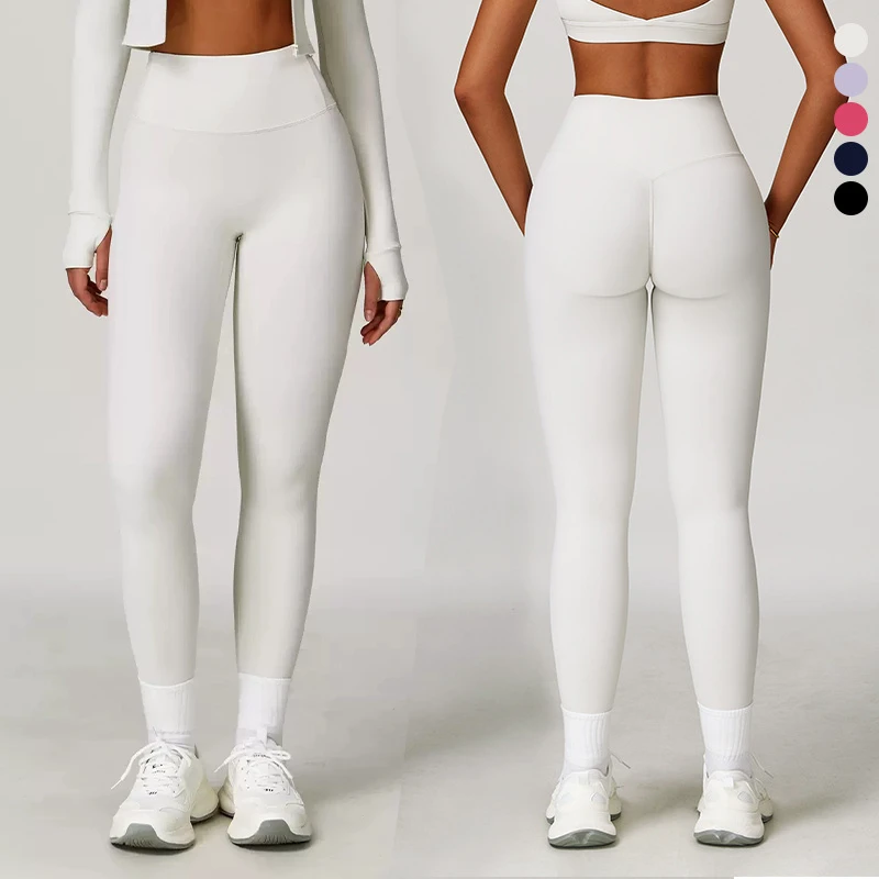 Brushed Fabric Women Gym Fitness Quick Dry High Waisted Butt Lift Breathable Sport Compression Outdoor Legging Yoga Pants