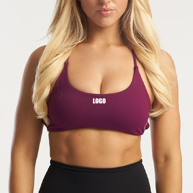 Womens Yoga Sports Bra Lightweight Flexible Daily Active Clothing Custom Shoulder Design