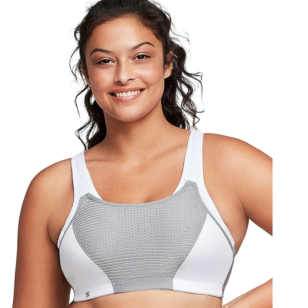 Nylon spandex sports bra women workout bra breathable lightweight moisture wicking gym training running fitness top