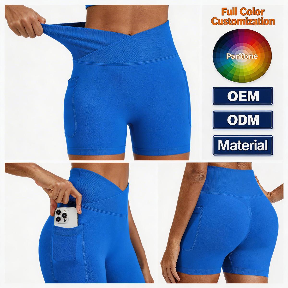 Women's High Waist Yoga Shorts Summer Stretch Satin Knit Quick Dry Breathable Hip Hop Hot Shorts for Workout Casual