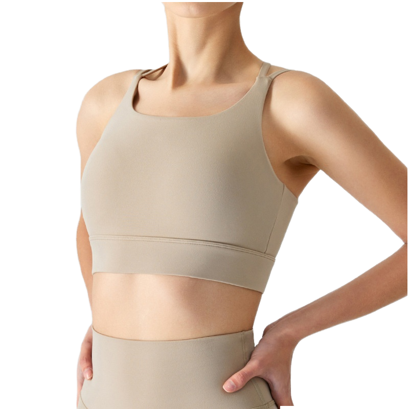 Women's Seamless Square Neck Racerback Sports Bra Medium Support Yoga Fitness Solid Color Breathable Quick Dry Spandex Polyester