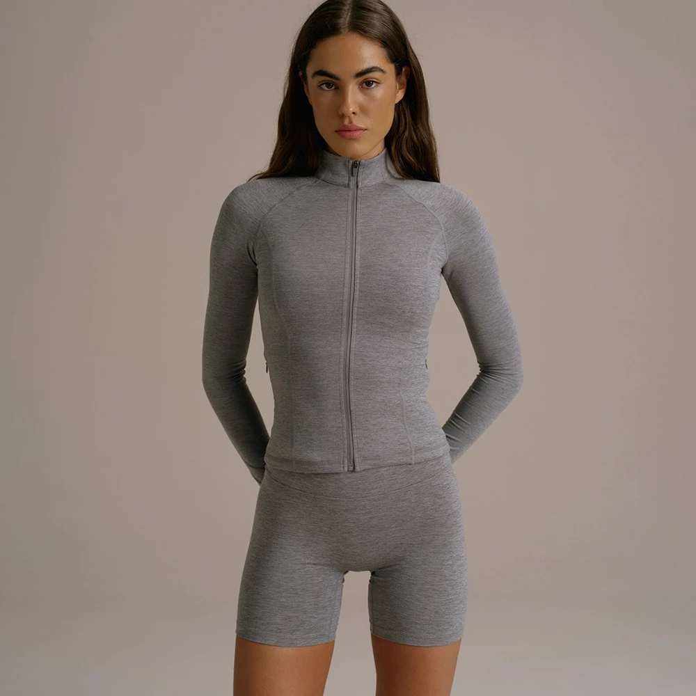 Women ' s Yoga Brushed Crop Shorts Dark Grey Melange High Waist Gym Running Lifting Butt Athletic Booty Shorts Fitness Wear