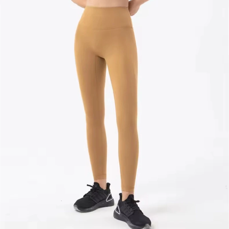 Custom Logo Soft High Waist Crop-top Yoga Pants Athletic Running Leggings Yoga Leggings Gym Tights for Women
