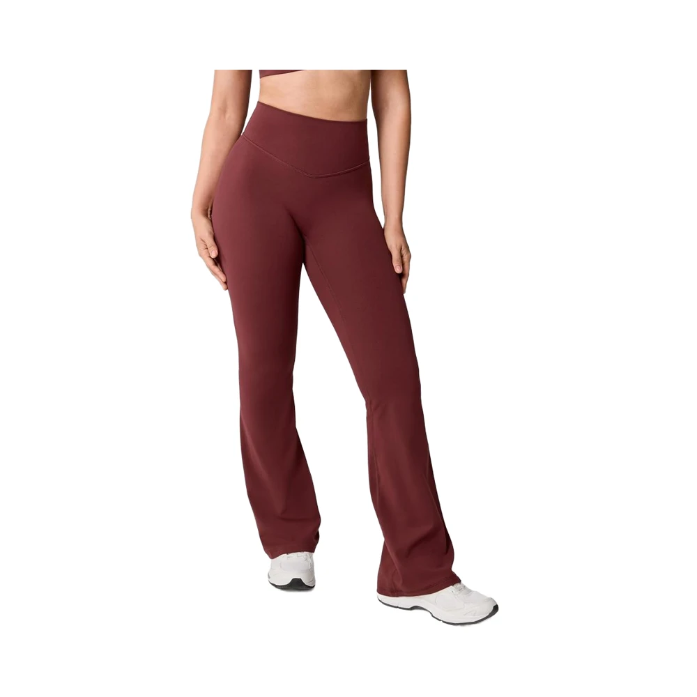 UNISSU Hugcurve No Front Seam High Waisted Flare Leggings Women Bootcut Yoga Pants Buttery Soft Color Blocking Wrinkle-Resistant