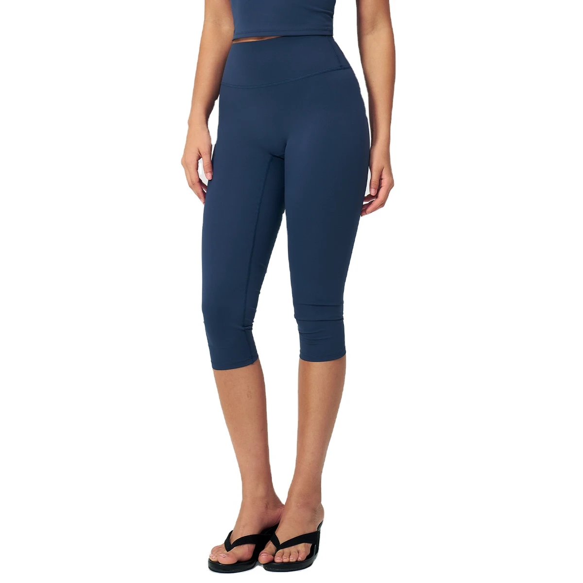 Women's New Nude-Feel Yoga Shorts High-Waisted Form-Fitting Slimming Athletic Shorts