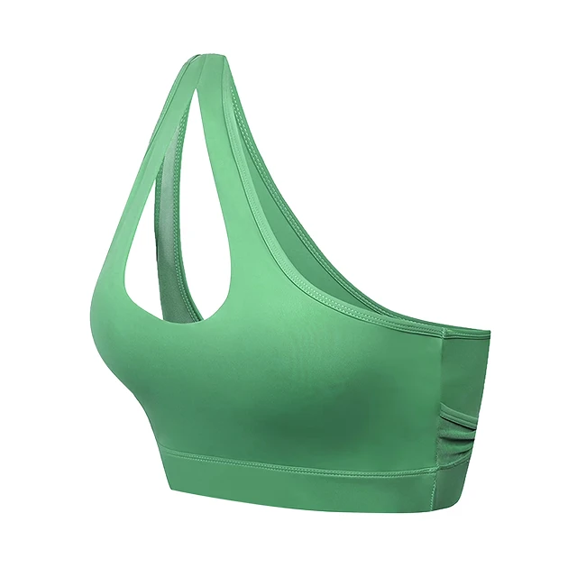 Women's Lightweight Soft Breathable High Support Strapless Sports Bra Workout Fitness Yoga Gym New Fashionable Simple Front