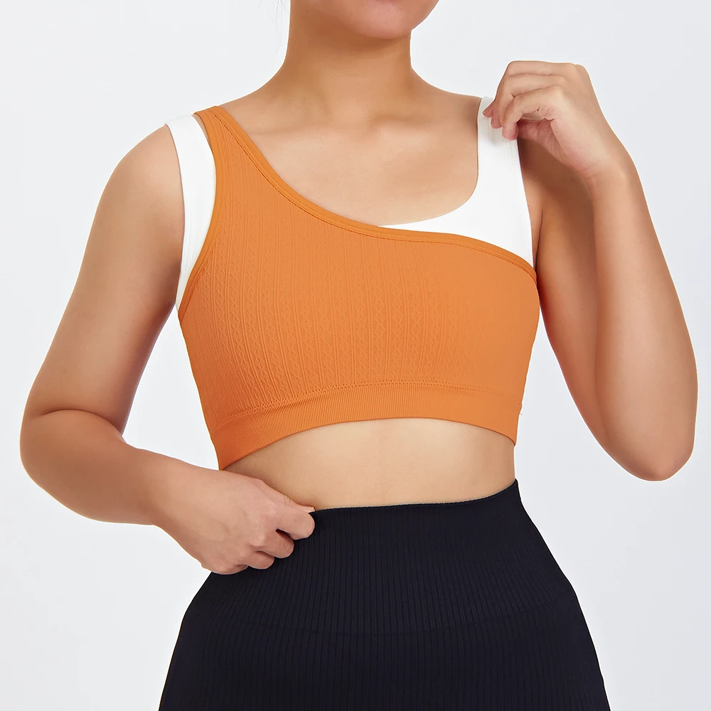 JIEJIN Sports Breathable Workout Tight High Impact High Support Sports Bra for Women With Lining