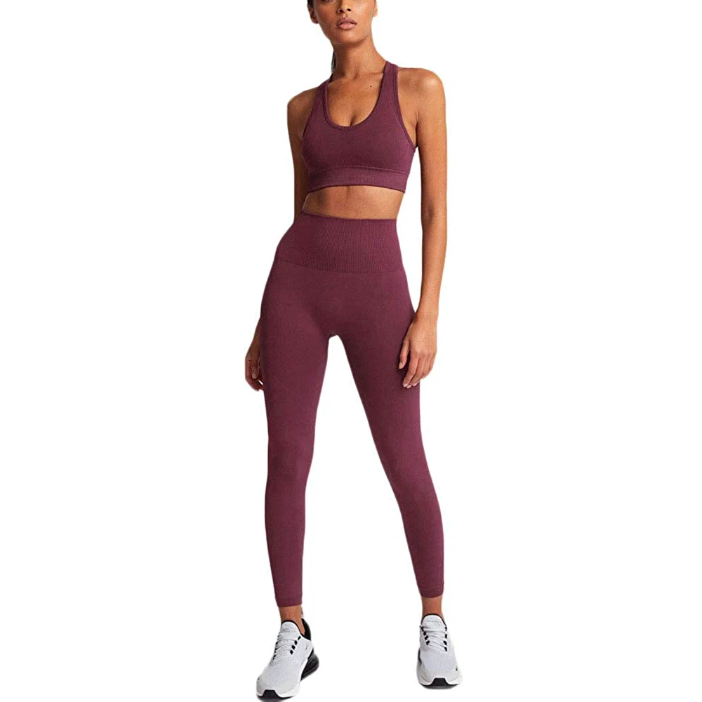 Custom Sportswear Suit Yoga Set Customized Samples Accepted Yoga Gym Wear Running Sport yoga set