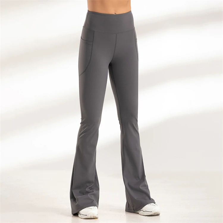 Lanyu Bootcut Yoga Leggings with Pockets for Women Wide Leg Pants High Waist Workout Pants Tummy Control Flare Pants