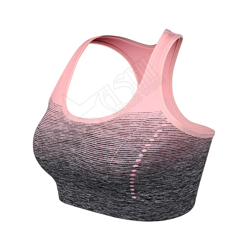 Lightweight Breathable Fitness Yoga Sports Bra Moisture-Wicking & Sweat Absorbing Fabric Crossed Back Straps Shock-Guard Gym Bra
