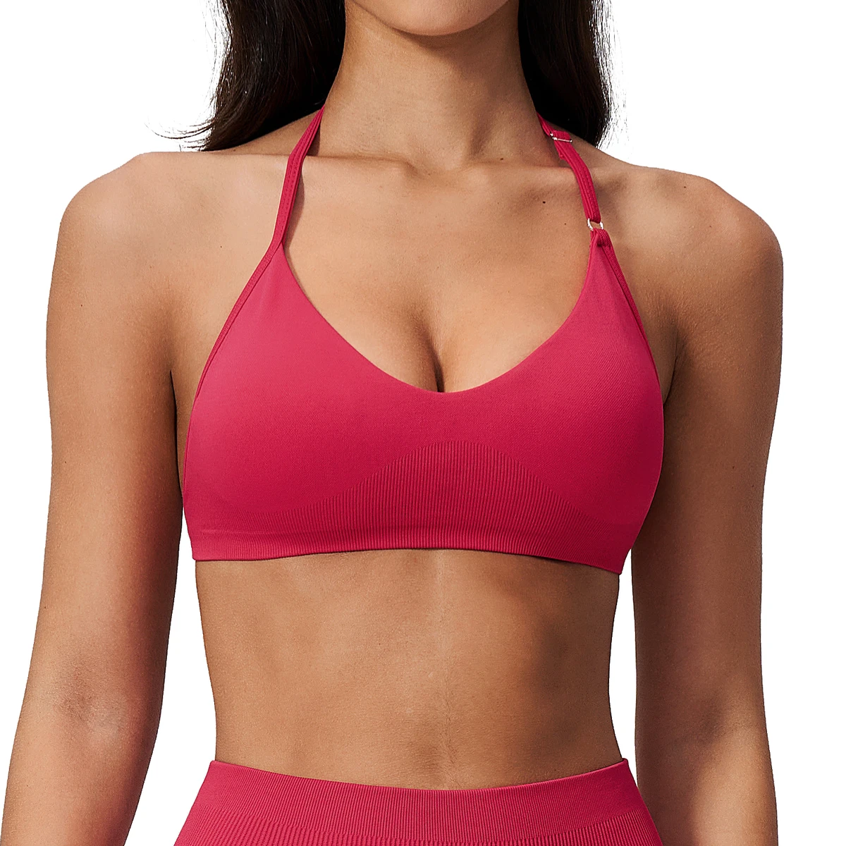 Shockproof Lightweight Quick Dry Yoga Sports Bra Four-Way Stretch High Support Breathable Fabric Removable Chest Pad for Women
