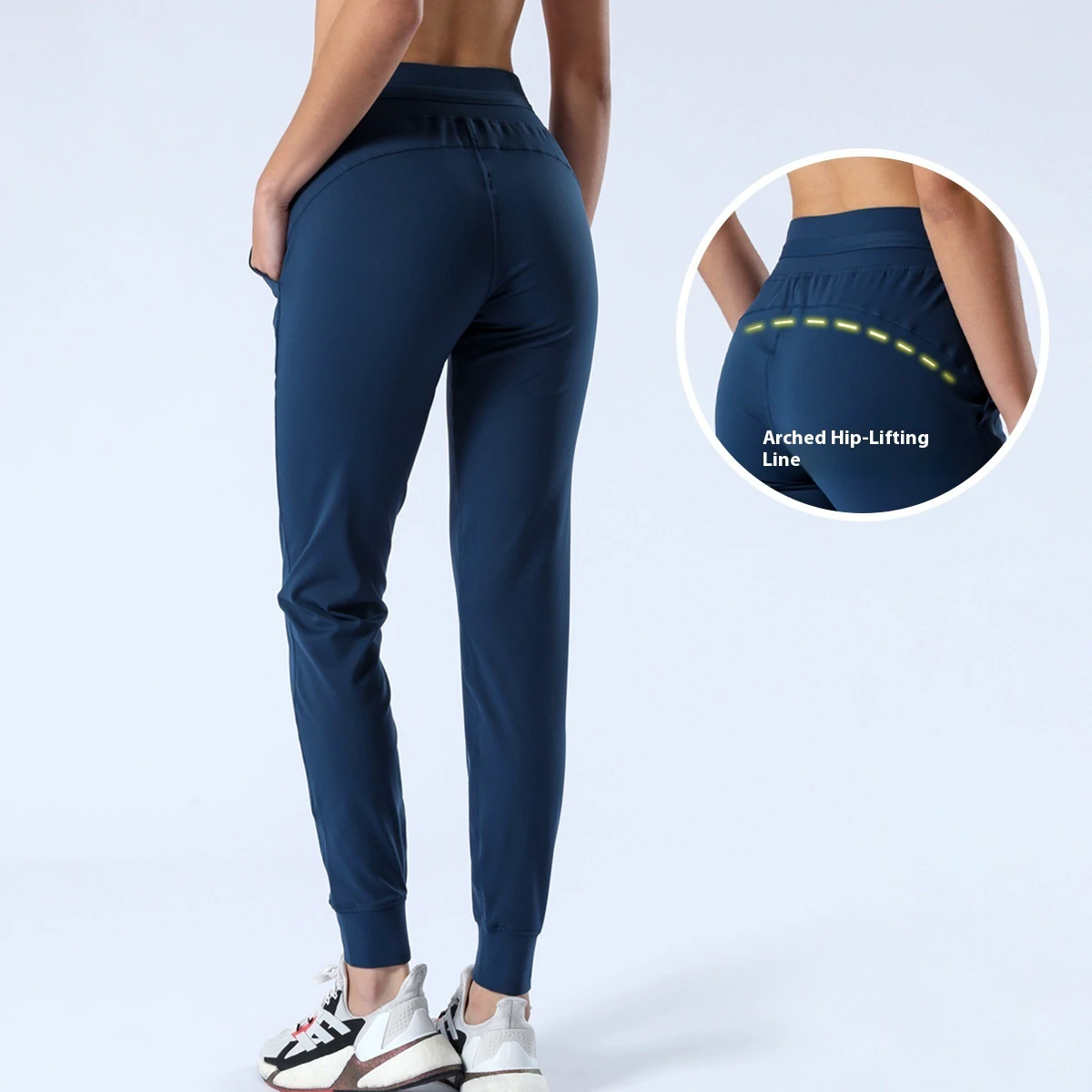 2025 Winter Women's Jogging Yoga Pants Slimming Casual Cropped Flare Pants Elastic Waist Closure for Sports Fitness
