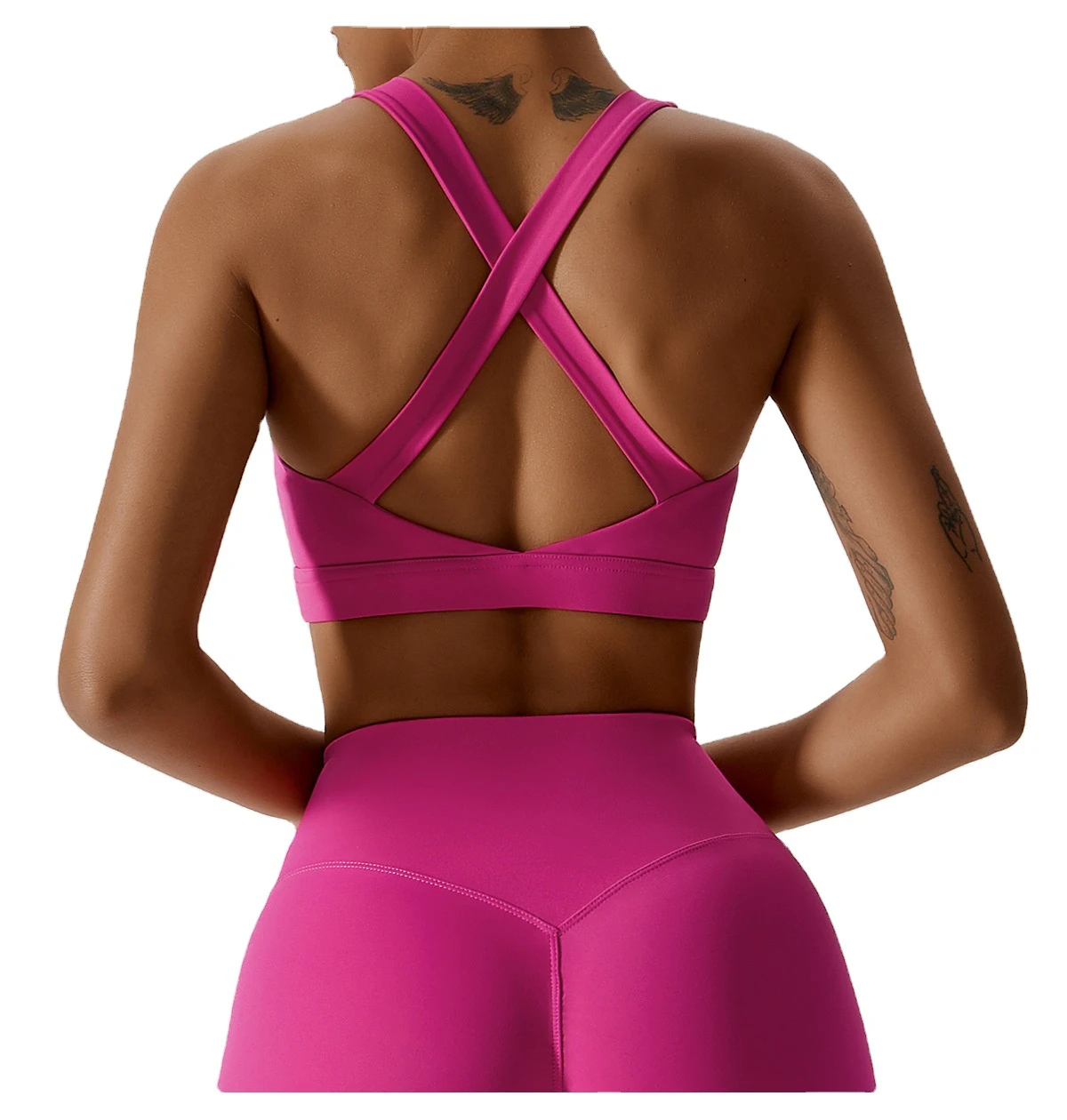 Women Supportive Quick Dry Lightweight High Strength Push up Top Yoga Bra Plus Size High Support Sports Gym Bra
