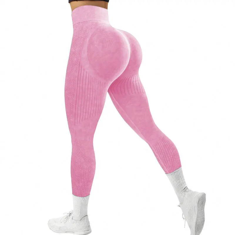 Women's High Waist Compression Scrunch Butt Leggings Quick Yoga Pants Four-Way Stretch Spandex Print Adults Workout Plus Size