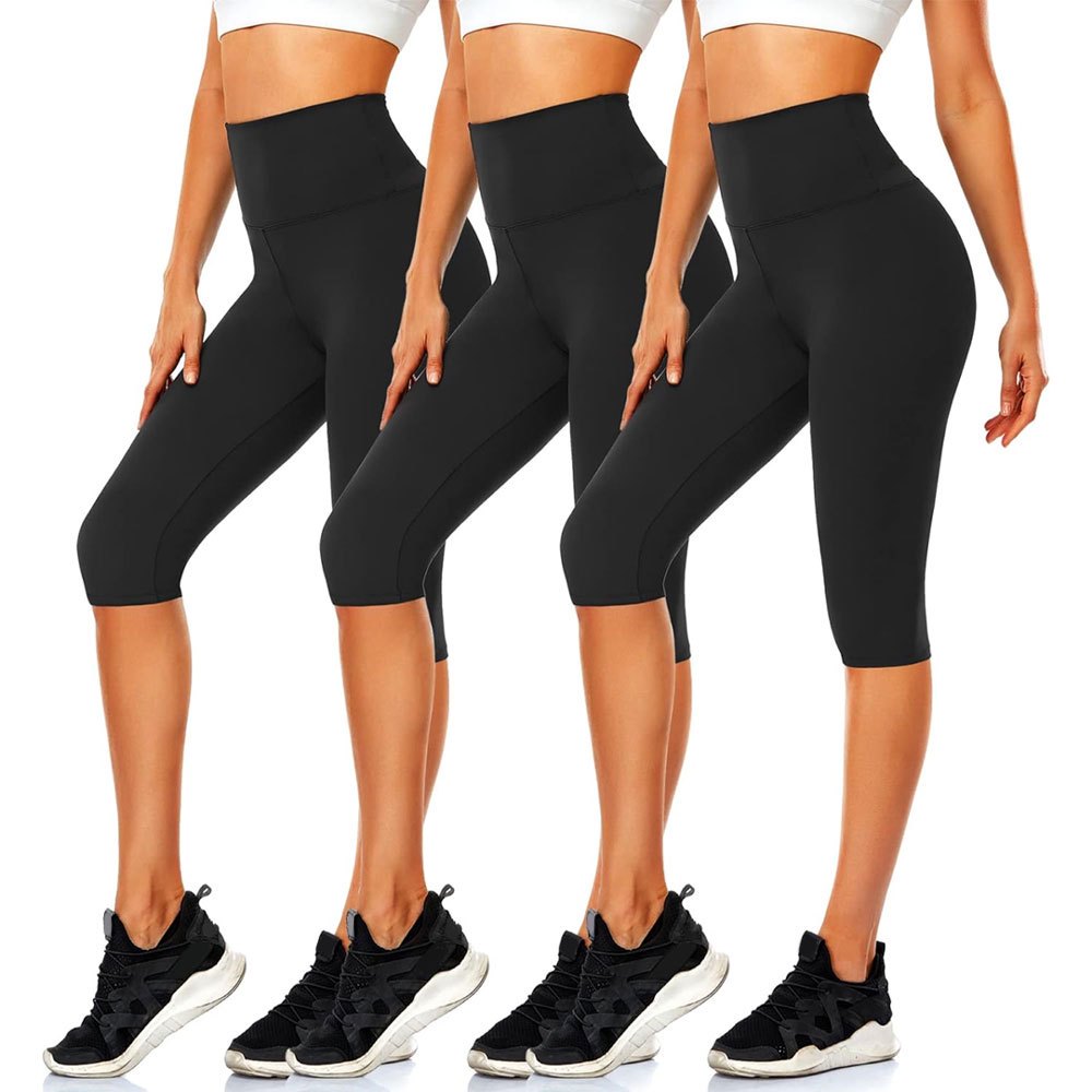 Custom Made Women Yoga Capri Leggings High Waist Soft Breathable Stretchable Workout Pants for Gym