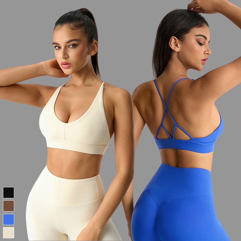 New Arrival Custom logo Women Training Bra Four Way Stretch Breathable Quick Dry Running Yoga Female Sports Bra