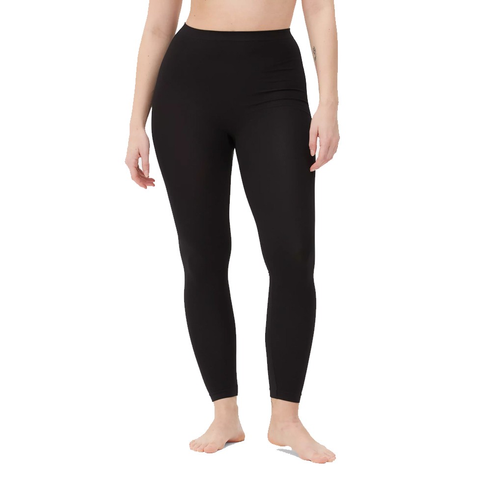 New Winter Casual Mesh Design Scrunch Butt Mid Waist Hip Lifting Breathable Bamboo Fiber Plus Size Knee-Length Sports Tight