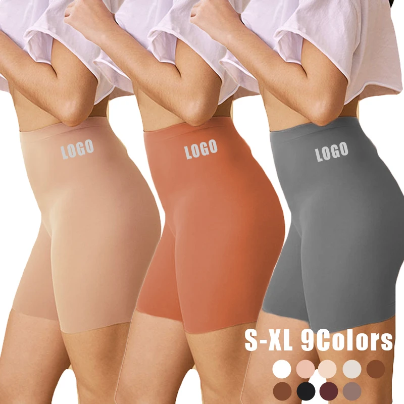 Popular High Quality Seamless Biker Sports Yoga Pant Comfortable Smooth Slip Short For Women Under Dress Leggings