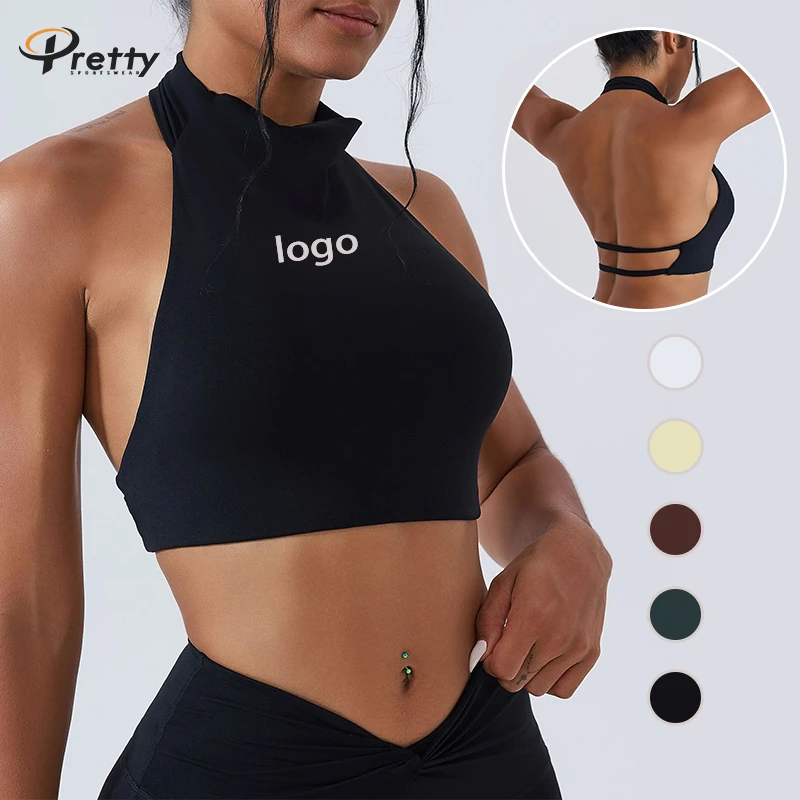 Women's Summer Yoga Sports Top with Hollow Back, Comfortable Women's Bra, Gym Clothing Casual and Elegant Women's Top