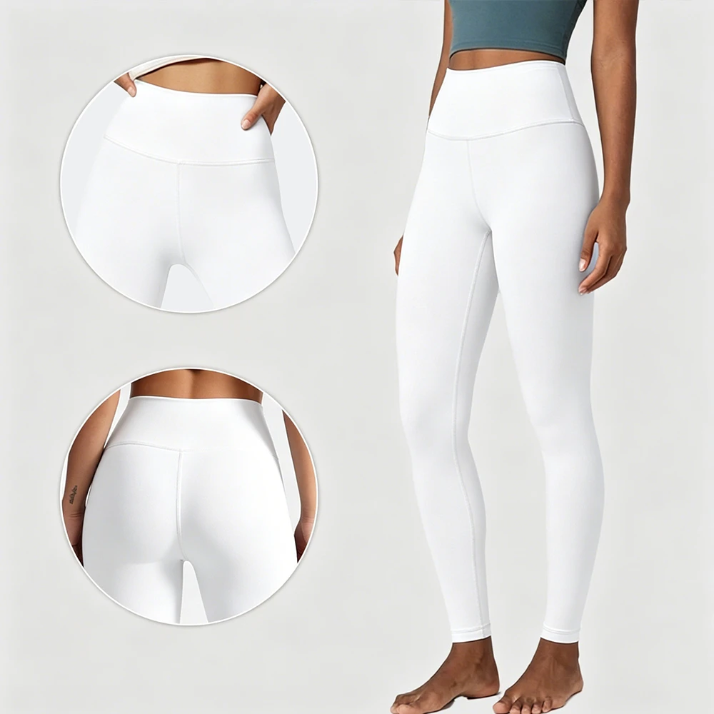 Women's High Waist Yoga Pants with Side Phone Pocket, 4-Way Stretch Breathable Athletic Leggings