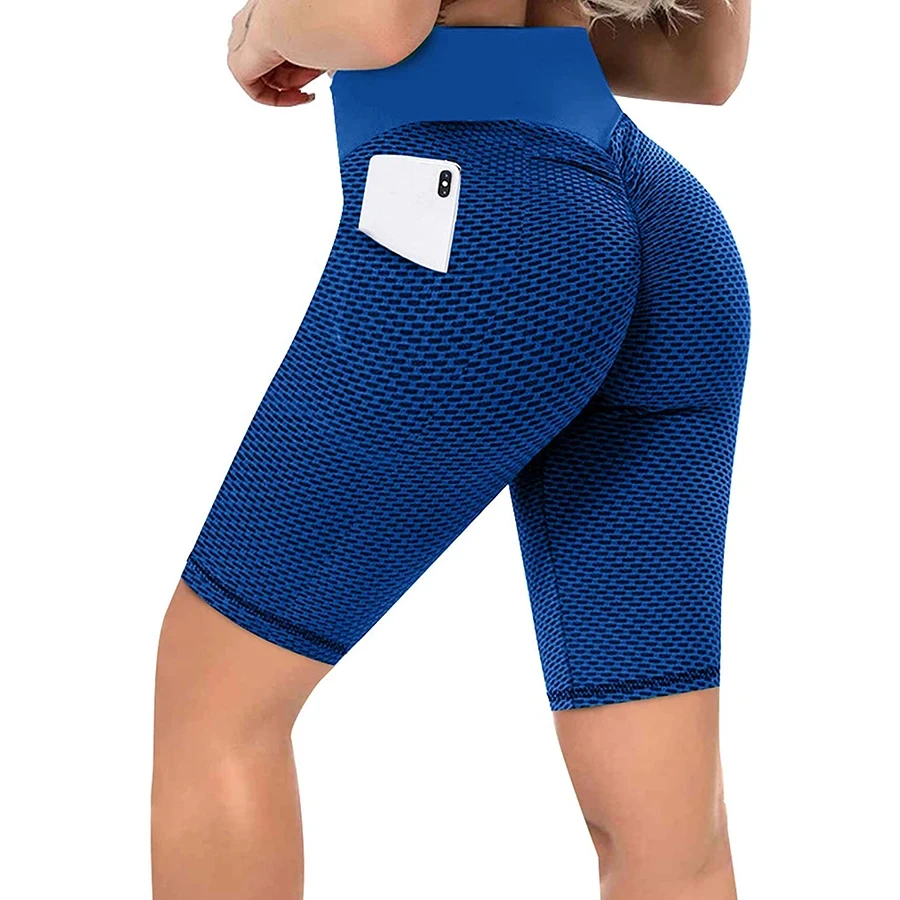 Cheap Price Women Yoga Shorts High Waist Tummy Control Hip Lifting Breathable Quick Dry Short Length Leggings Tie-Dyed Sport
