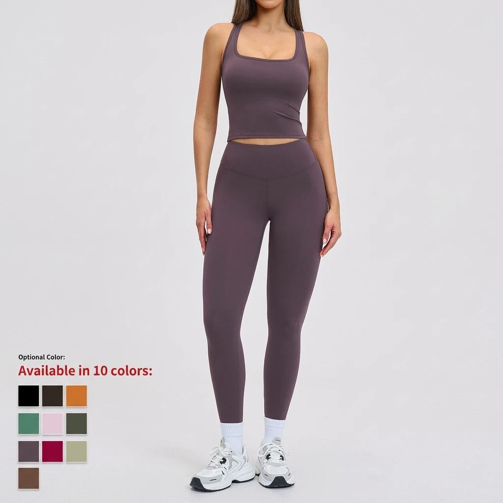 Women's High Waist Elastic Waist Yoga Pants Tummy Control Seamless Full Length Quick-Dry Breathable Eco-Friendly Solid