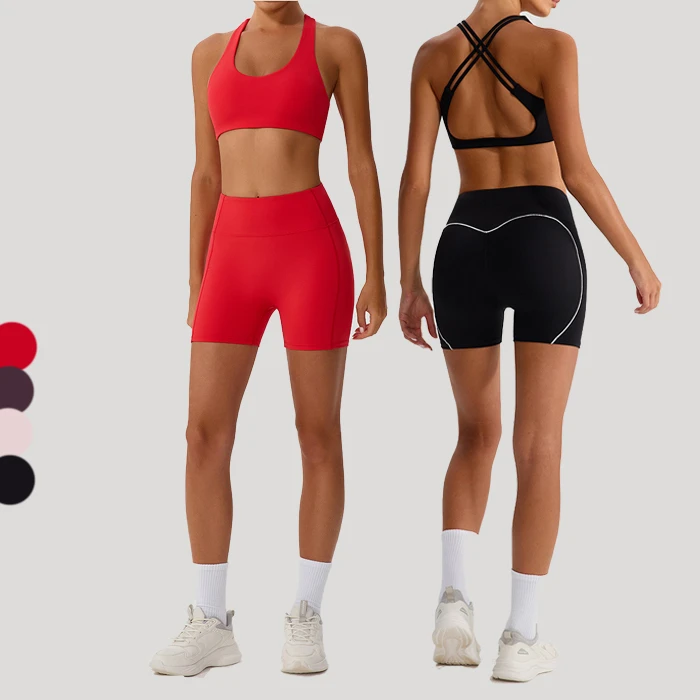 Cross Back Removal Padded Backless Sports Bra Push up Breathable Gym Sports Bra High Impct Yoga Bra
