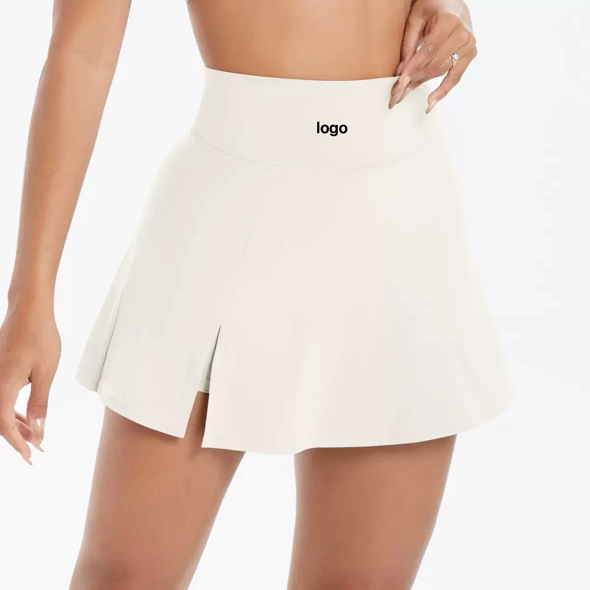 New High-waisted Yoga Breathable Pants - Anti-glare Fitness Tennis Sport Skirt