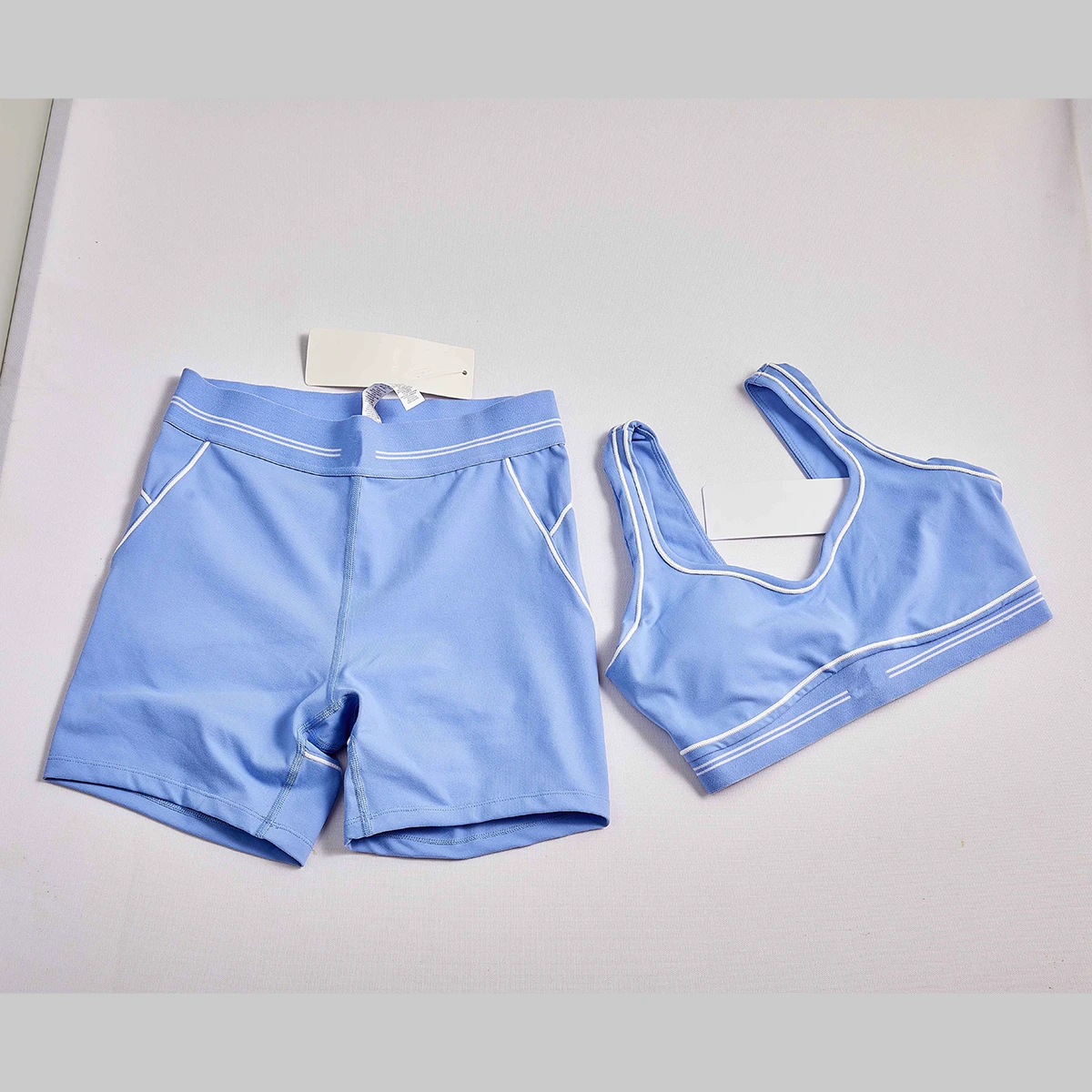 Luxury Women's 2 Piece Yoga Set Crop Tank Top & High Waist Shorts Soft Stretchy Breathable Fitness Gym Workout Active Wear