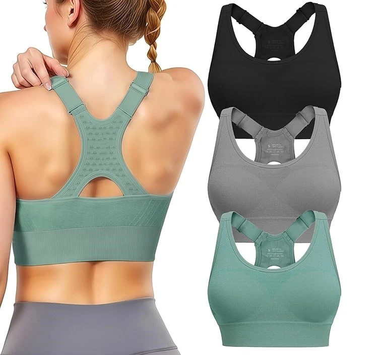 New Arrival High Quality Women Back Adjustable High Impact Fitness Yoga Bra Gym Bra Sport Bra With Cups