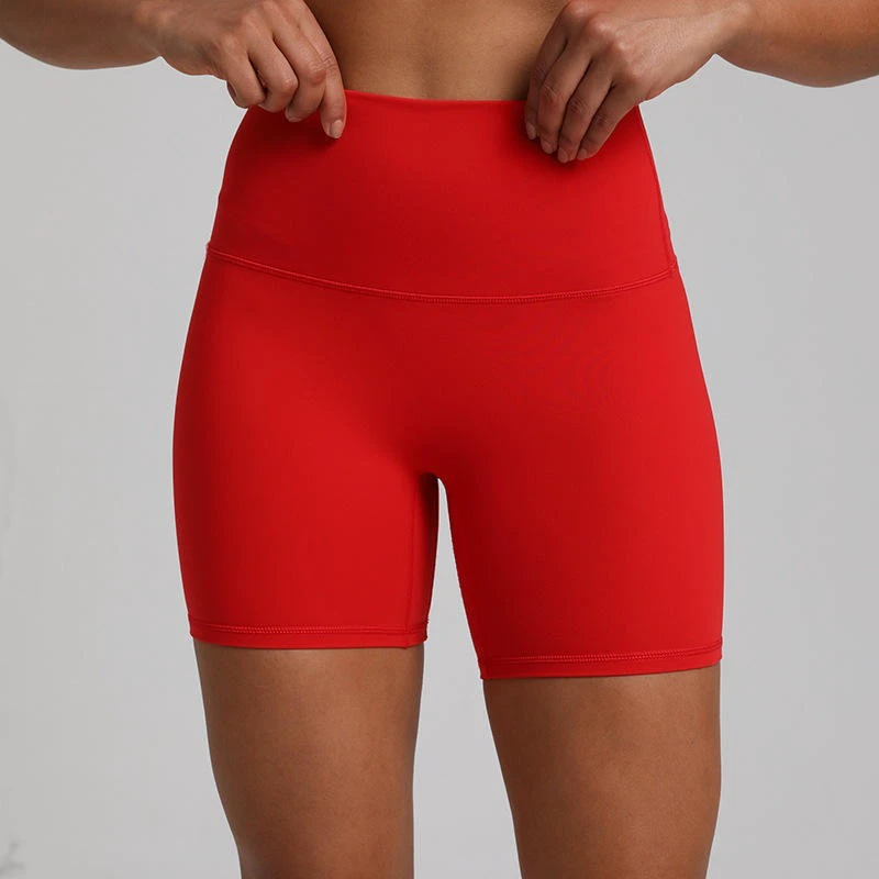 Women's High Waist Yoga Shorts Quick-Drying Super Soft Sportswear for Gym Fitness Tight Running Lifting Solid Pattern Pants